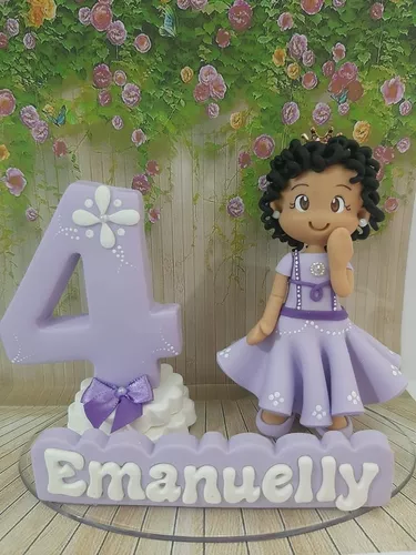 Topo De Bolo Personalizado Biscuit Aniversario Princesas