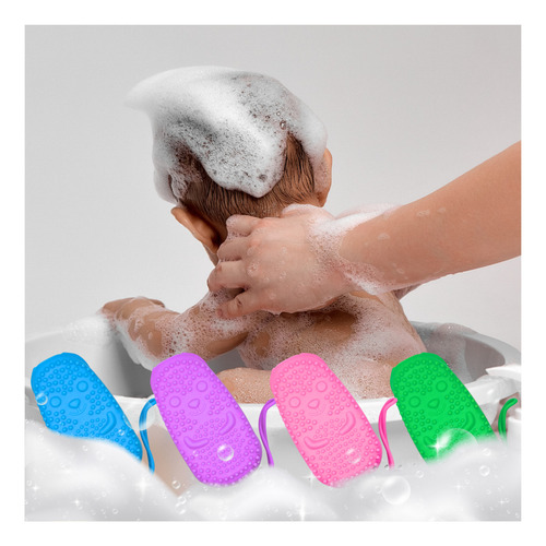 Esponja De Baño Exfoliante De Ducha Cepillo Con Cuerda Spa Verde