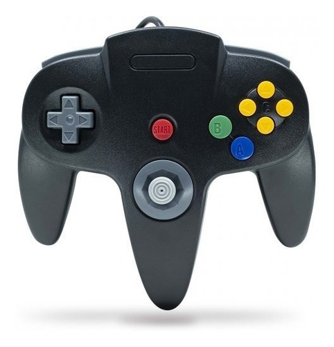 Control Para Nintendo 64 N64 Alambrico Teknogame Negro