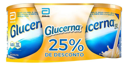 Glucerna Sr Sabor Baunilha 850g - Kit Com 02 Latas