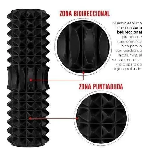 Foam Roller 2x 33 Cm X 14 Cm Mod Sd-fr121