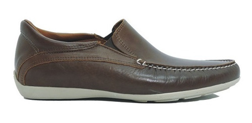 Zapato Hombre Nautico Cuero Marrón Fon Base Goma Tr C