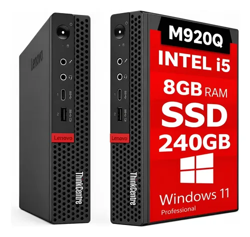 Mini Pc Lenovo Thinkcentre M920q 8° Geração 8gb Ram 240ssd