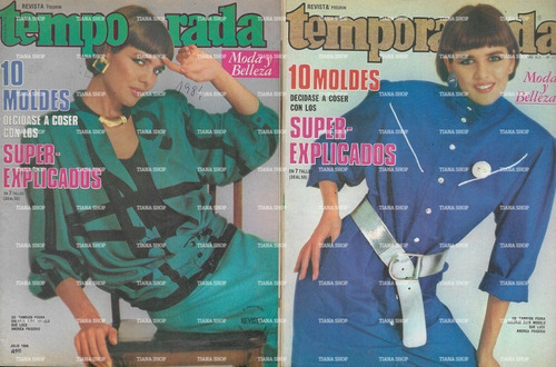 Revista Temporada_1986: Andrea Frigerio: Fotos (sin Moldes)