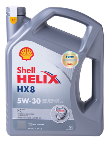 Aceite De Motor Shell Helix Hx8 Ect 5w30 5 Litros Sintético