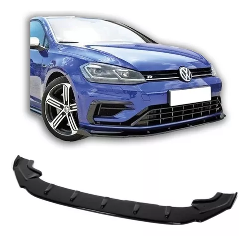 Spoiler Delantero Volkswagen Golf 7 R Negro Brillante - Eurolineas