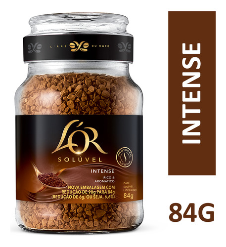 Café Lor Intense Solúvel Pote De Vidro 84g