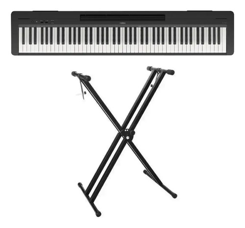 Piano Digital Yamaha P-145 88 Teclas Ghc + Suporte Em X
