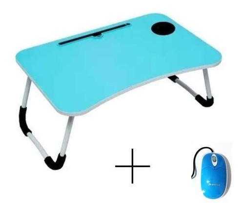 Mesa Portatil Para Laptop Con Porta Vaso + Mouse Usb