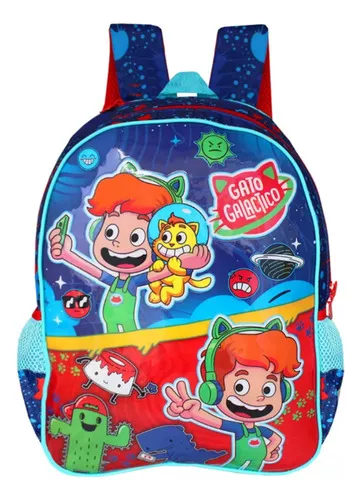 Mochila Infantil Gato Galáctico r Escolar Clio Kids - Clio