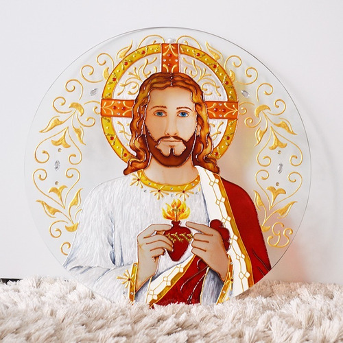 Imagem 1 de 5 de Mandala Sagrado Coração De Jesus Com 30cm