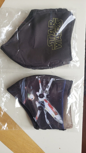 Set De 4 Tapabocas Edición Star Wars Y The Mandalorian
