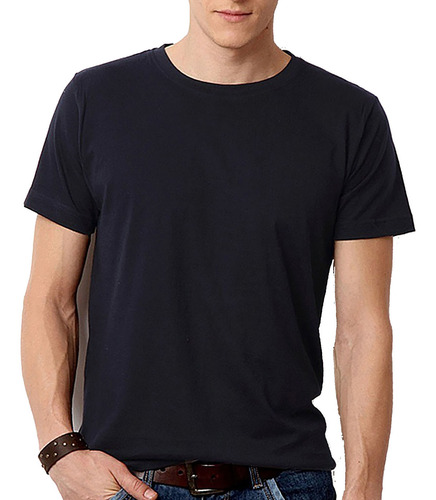 Camiseta Masculina Algodão Básica Camisa Atacado 30.1 Lisa