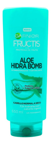  2 Pzs Garnier Acondicionador Hidra Bomb Aloe Fructis 650ml