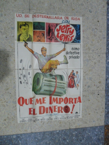 Afiche Cine Qué Me Importa El Dinero 1962 Jerry Lewis