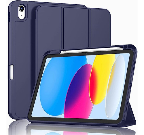 Funda Para iPad De Gen 10 Zryxal Azul Oscuro