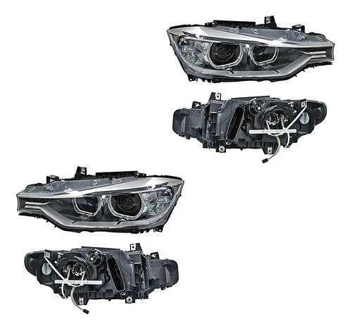 Set Faros P/xenón C/motor Bmw Serie 3 13/15