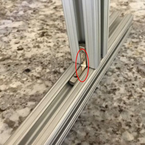 Imagen 7 de 12 de Perfil De Aluminio De Conector De Esquina Interior 2020-ue
