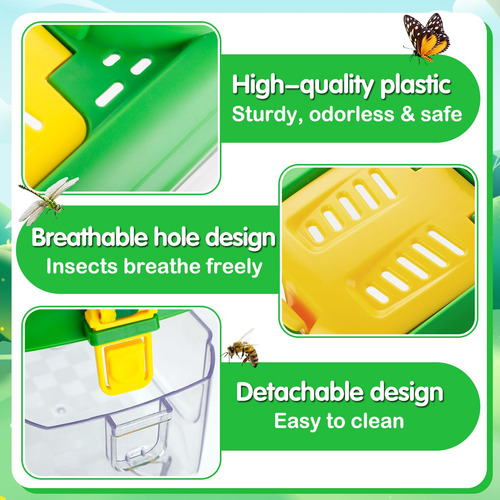Juego De 2 Atrapadores De Insectos Para Niños, Kit De