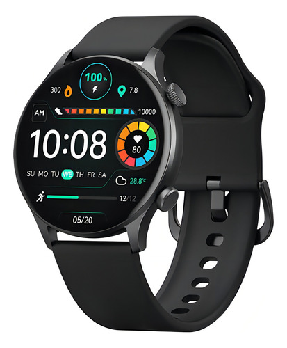 Smartwatch Haylou Ls16 Solar Plus RT3 tela de 1.43" com pulseira de silicone - cor preto - Excelente (Recondicionado)