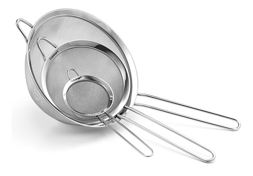 Imagen 1 de 5 de Juego De 3 Coladores Acero Inoxidable Cuisinart Ctg-00-3mses