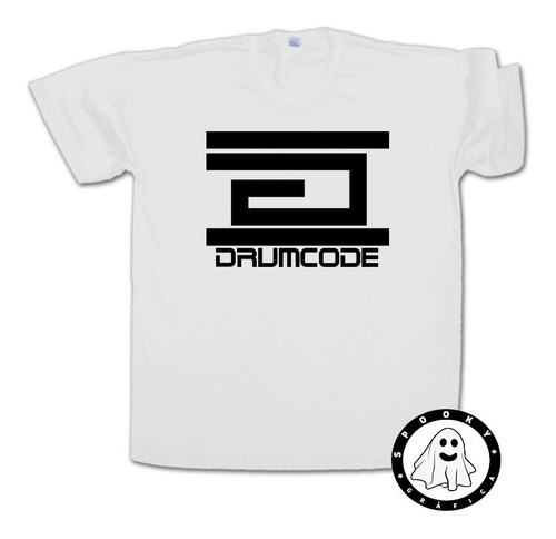 Imagen 1 de 3 de Remera Drumcode Logo Techno