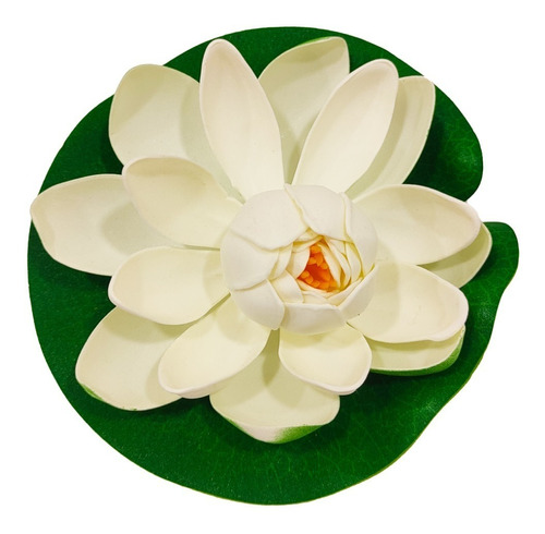 Flor De Loto Artificial Lotus Flotante Colores M - Sheshu