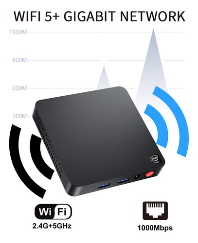 Mini Pc Beelink T5, Intel N4020, 4 Gb, Lpddr4, 64 Gb, 1000 M