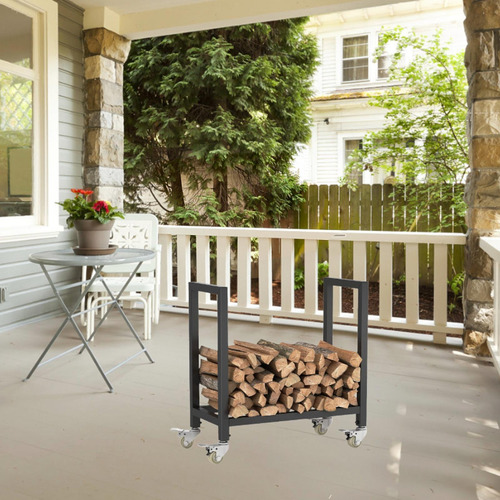 Estante Para Leña, Soporte Para Leña, Chimenea Estable