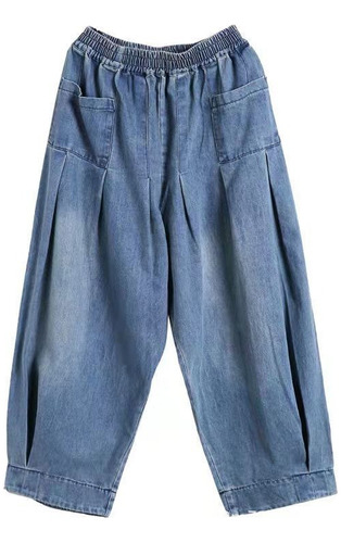 Pantalones Harem Jeans Chic Hiphop Suelto Casual Todo Part [