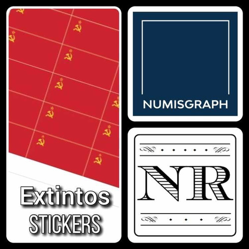 Banderas - Autoadhesivas - Numisgraph - Extintos - 8 Mm
