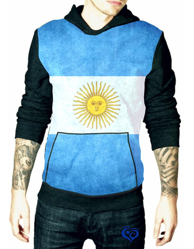 Moletom Bandeira Argentina Masculino Blusa Adulto