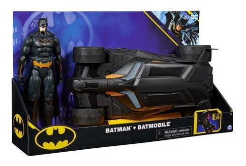 Figura De Acción Spin Master Batman + Batmobile 3