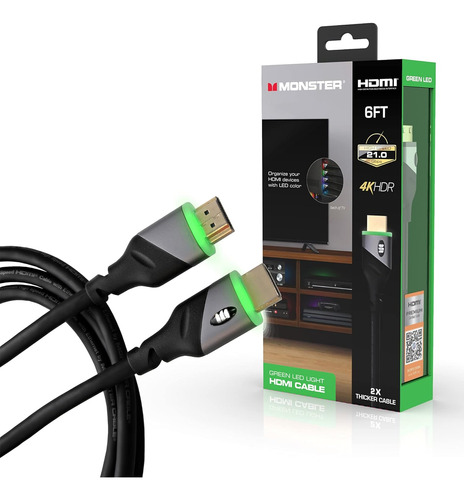 Cable Hdmi De Alta Velocidad Monster, 4k, 1.83 M De Largo