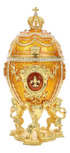 Caja Con Forma De Huevo Fabergé, Útil Para Decoración Del Ho