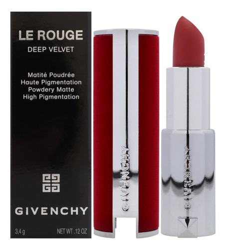 Lápiz Labial Givenchy Le Rouge Deep Velvet Matte N27 Para Mu