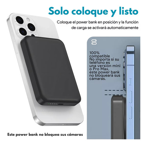 Cargador inalámbrico portátil Magsafe 5000 mah para iPhone