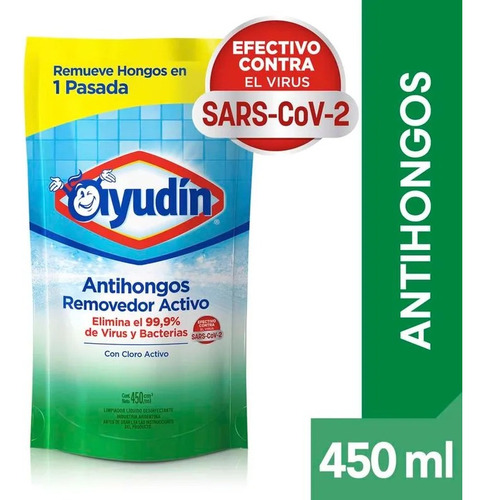 Limpiador Antihongo Removedor Cloro Activo Doypack X 450ml