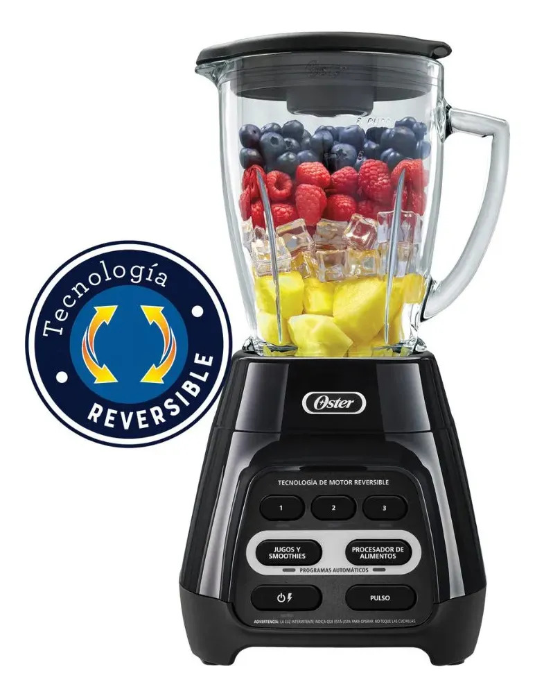Licuadora Oster Con Programas Automáticos Y Tecnología Reve Color Negro, BLSTPYG1309B