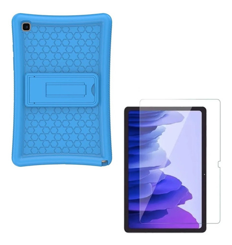 Funda Silicona + Mica Glass 9h Para Samsung A7 10.4 Sm-t500