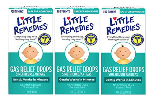 Little Remedies Baby Gas Drops, 1 Oz, 3 Pack