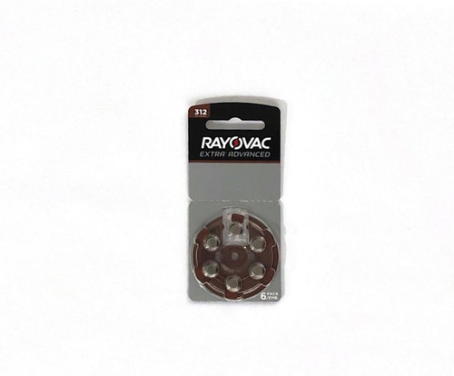 Imagen 1 de 2 de Pilas Para Audífono 312 Royavac Advanced X6 Pilas Original