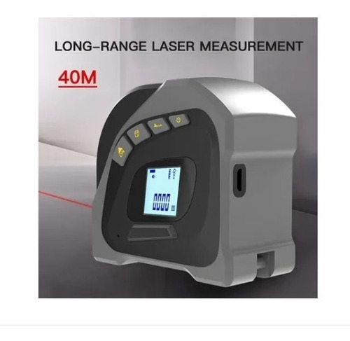 Flexometro Digital Recargable 40+5m Laser 16ft/5m Resistente