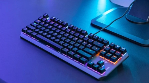 Imagen 5 de 7 de Teclado Mecanico Gamer Tkl Trust Gxt 834 Callaz Español Bk