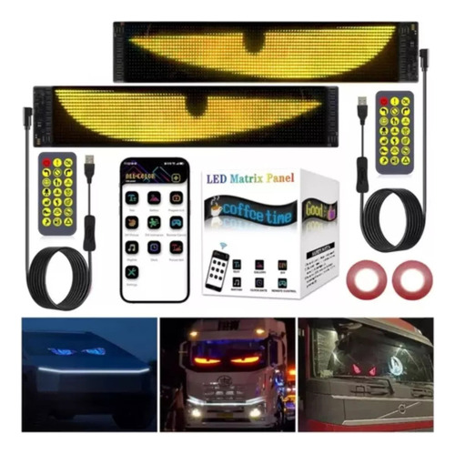 Rx 2 Luces De Ojos De Diablo Para Automóviles,panel De