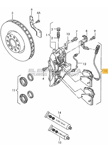 Pastilla De Freno Delantera Audi A8 1997