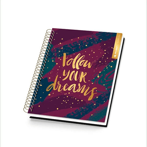 Pack 5 Cuadernos Gold Style Rhein Medio Oficio 150 Hojas