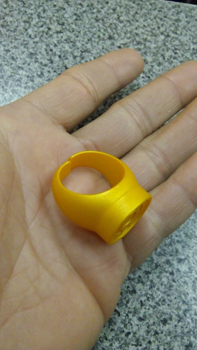 Dc Anillo Yellow Lantern, Sinestro Corps, Plastico!! (Usado)