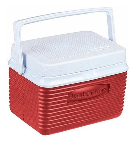 Nevera Plástica Portátil Cava 4.7lts Roja Rubbermaid 6 Latas