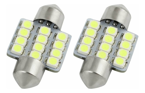 Ampolleta Led 2835 Cola De Pez Luz Blanca 12 Volt 16 Led 